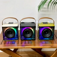 Portable Bluetooth Speaker Dynamic Sound with 2 wireless mics Karaoke 15 W Bluetooth Speaker (Stereo Channel)