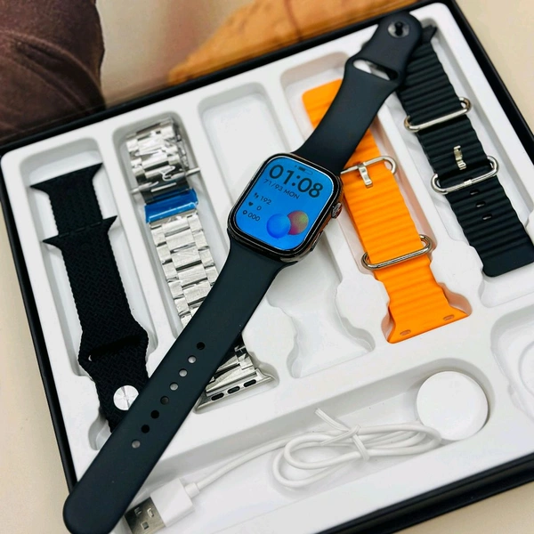 Series 9 Combo Pack With 5 Best Quality Straps, Bluetooth Calling Support, iOS and Android Compatible