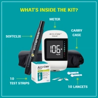 Accu-Chek® Instant Glucometer Kit (with Bluetooth Connectivity)