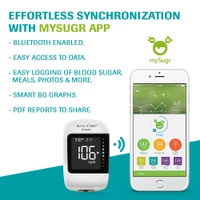 Accu-Chek® Instant Glucometer Kit (with Bluetooth Connectivity)