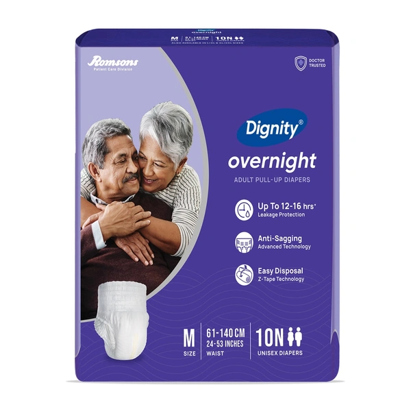 Romsons Dignity Overnight Pull Up Adult Diapers10 Pcs/Pack - Medium
