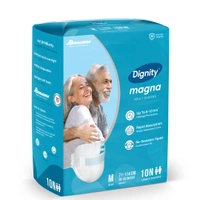 Romson Dignity Magna Adult Diapers10 Pcs/Pack - Large, Pack of 1 (10 Pcs)