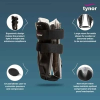 TYNOR AIR ANKLE SPLINT, BLACK, 1 UNIT - UNI