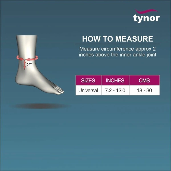 TYNOR ANKLE SUPPORT NEOPRENE, GREY, 1 UNIT - UNI