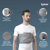 TYNOR CHEST BINDER, GREY, 1 UNIT - XXL