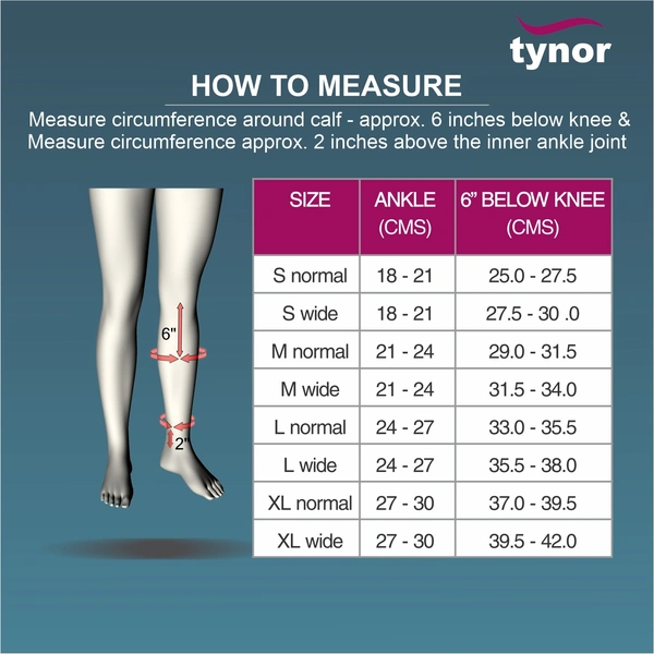TYNOR COMPRESSION GARMENT LEG BELOW KNEE CLOSED TOE, BEIGE, 1 PAIR - XL