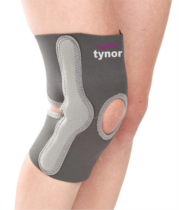 TYNOR ELASTIC KNEE SUPPORT, GREY, 1 UNIT - XXL