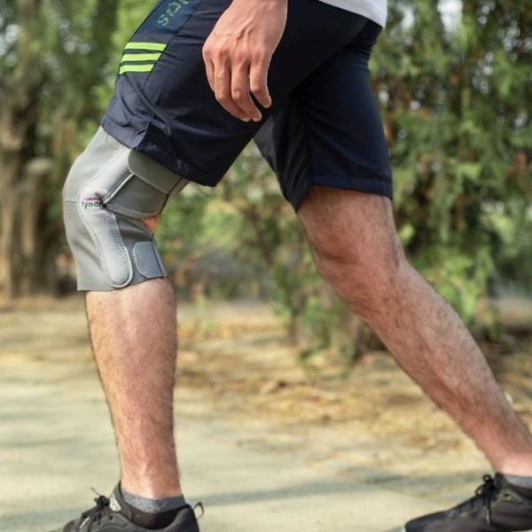 TYNOR ELASTIC KNEE SUPPORT, GREY, 1 UNIT - XXL