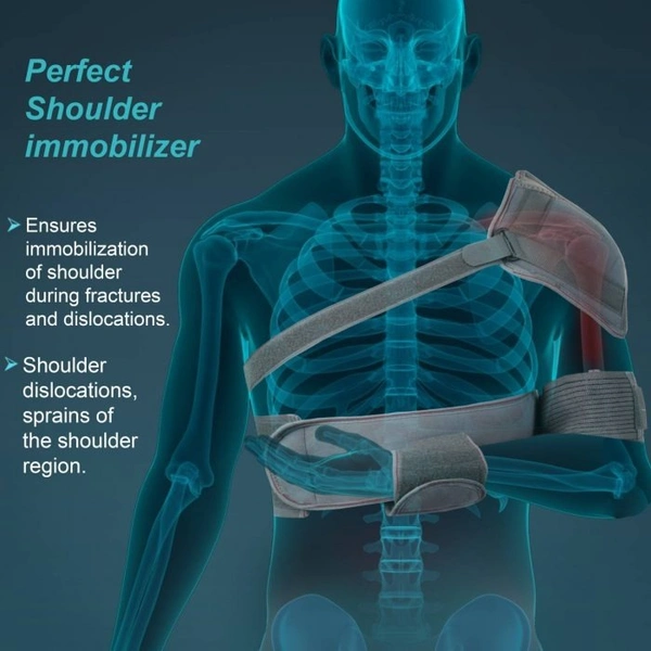 TYNOR ELASTIC SHOULDER IMMOBILISER, GREY, 1 UNIT - S