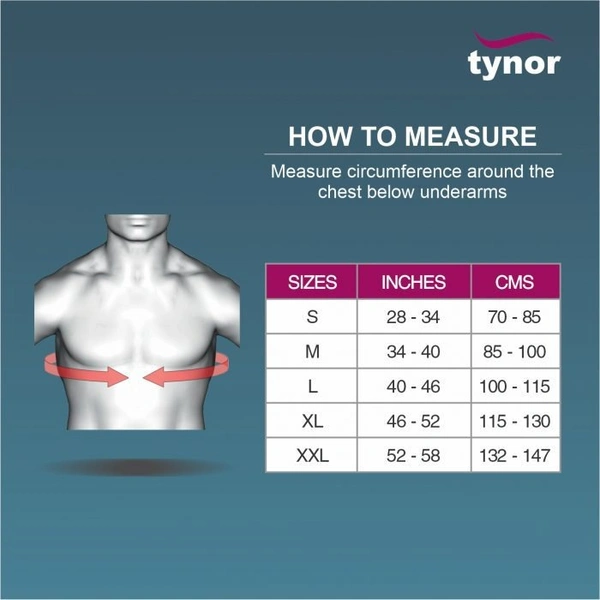 TYNOR ELASTIC SHOULDER IMMOBILISER, GREY, 1 UNIT - S