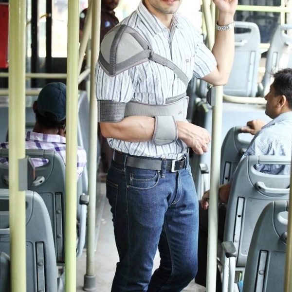 TYNOR ELASTIC SHOULDER IMMOBILISER, GREY, 1 UNIT - S