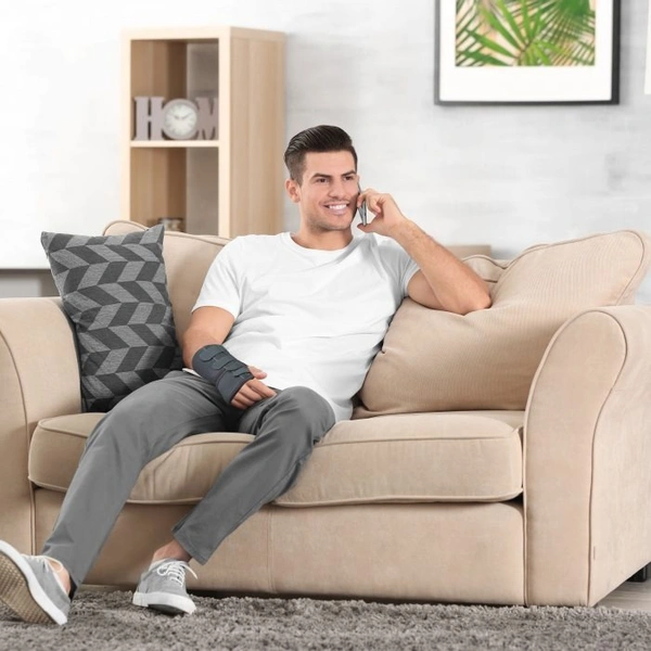 TYNOR ELASTIC WRIST SPLINT, GREY, 1 UNIT - LEFT, M