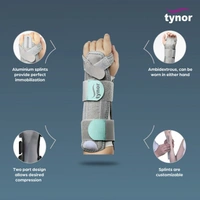 TYNOR FOREARM SPLINT, GREY, 1 UNIT - SPL