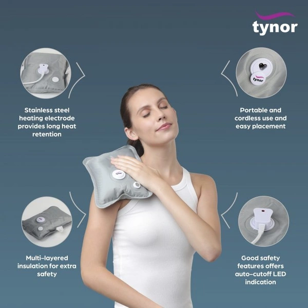 TYNOR ORTHO HEATING GEL BAG (ELECTRIC) TREND, GREY, 1 UNIT - UNI