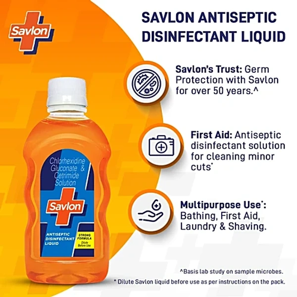 Savlon Antiseptic Disinfectant Liquid, - 1000 ml