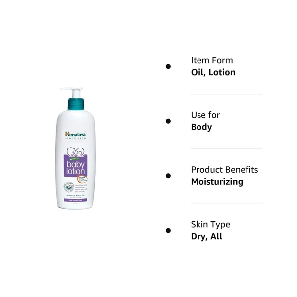 Himalaya Baby Body Lotion, For All Skin Types - 200ml