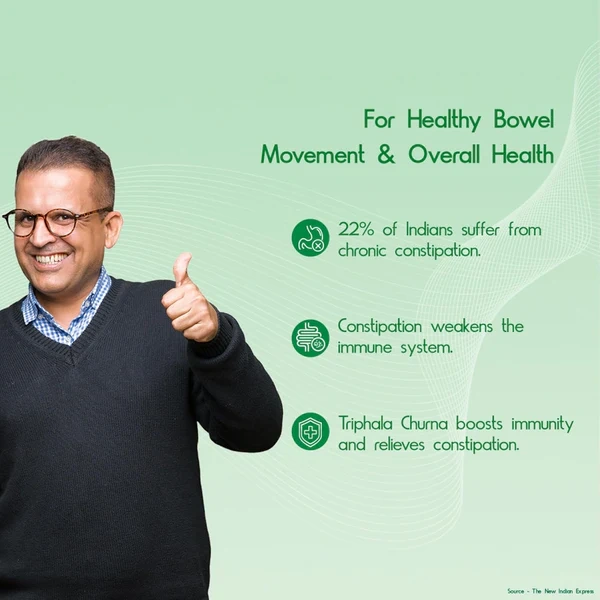 Dabur Triphala Churna | Eases Constipation, Acidity & Gas - 120 gm