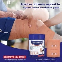 Hansaplast Soft Cotton Pain Relief Crepe Bandage Pack of 1 - 6cm x 4m