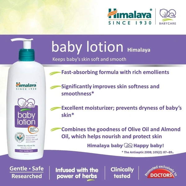 Himalaya Baby Body Lotion, For All Skin Types - 200ml