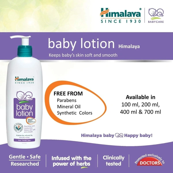 Himalaya Baby Body Lotion, For All Skin Types - 200ml