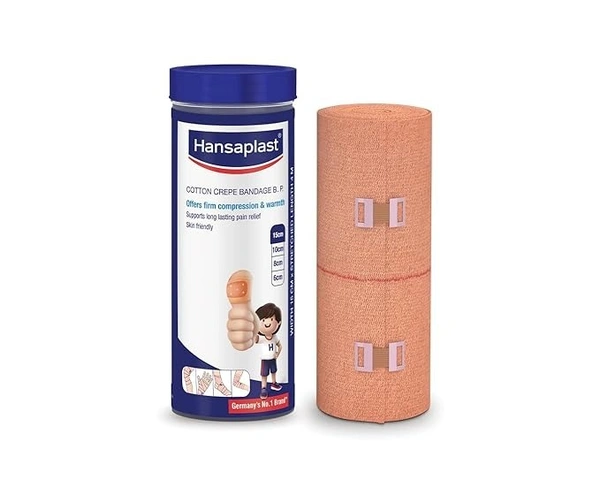 Hansaplast Soft Cotton Pain Relief Crepe Bandage Pack of 1 - 15cm x 4m