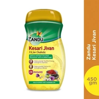 Zandu Kesari Jivan FFD â Sugar Free Ayurvedic Immunity Booster for Adults and Elders, Builds Energy, Strength and Stamina, Chyawanprash - 450g