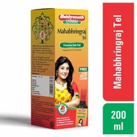 Baidyanath Asli Ayurved Maha Bhringraj Hair Oil - 200 ml | Mahabhringraj Tel | 100% Ayurvedic Oil with Free Hair Root Comb - 200 ml