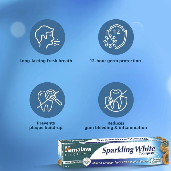 Himalaya Herbals Sparkling Whitening Toothpaste 150g - 150g