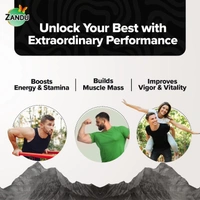 Zandu Shilajit Capsules (60 Caps) Infused with Goodness of Natural Shilajit Extracts for Enhanced Energy & Strength in Men, Manages Stress, Immunity Booster - 60 Caps