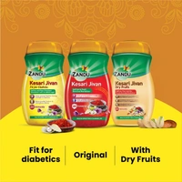 Zandu Kesari Jivan FFD â Sugar Free Ayurvedic Immunity Booster for Adults and Elders, Builds Energy, Strength and Stamina, Chyawanprash - 450g