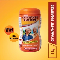 Baidyanath Asli Ayurved Chyawan-fit Sugarfree Chyawanprash 1 Kg Enriched With Ashwagandha, Amla & Kesar, 35 Ayurvedic Herbs Boosts Physical Strength, Energy & Immunity - 1 Kg