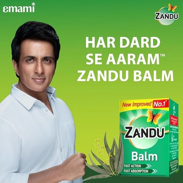 Zandu Balm | Effective relief from Headache, Body Pain, Sprain and Cold | No. 1 Ayurvedic Balm for Quick Pain Relief - 25ml