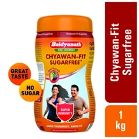 Baidyanath Asli Ayurved Chyawan-fit Sugarfree Chyawanprash 1 Kg Enriched With Ashwagandha, Amla & Kesar, 35 Ayurvedic Herbs Boosts Physical Strength, Energy & Immunity - 1 Kg