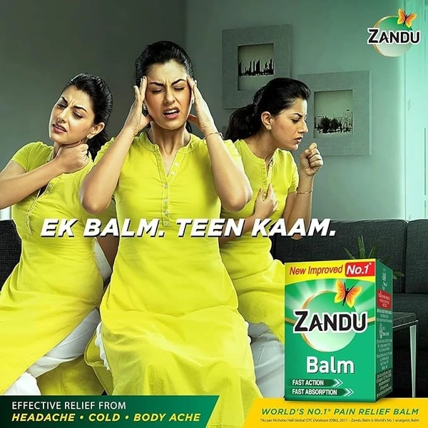 Zandu Balm | Effective relief from Headache, Body Pain, Sprain and Cold | No. 1 Ayurvedic Balm for Quick Pain Relief - 25ml