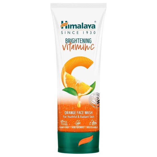 Himalaya Himalaya Brightening Vitamin C Orange Face Wash | Brightening Face Cleanser | Remove Dull Skin | 100ml - 100ml