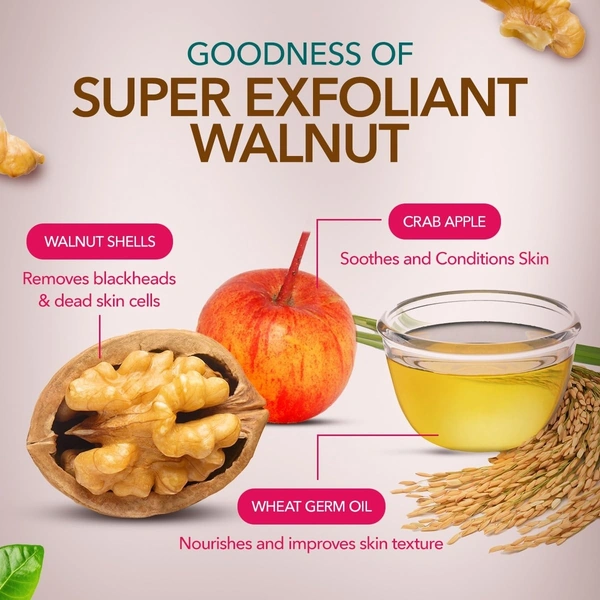 Himalaya Herbals Gentle Exfoliating Walnut Scrub, 50g - 50g