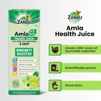 Zandu   Zandu Amla + 5 Herbs Health Juice | Ayurvedic Immunity Booster | Powerful Antioxidant | Good for Bones and Hair |No Added Sugar (1000ml) - 1000ml