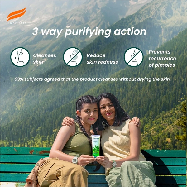 Himalaya Purifying Neem Face Wash|Clinically proven to fight against acne and pimples|Gently cleanses|100% naturally derived Neem|Works from 1st wash|For both men and women|100 ml - 100 ml