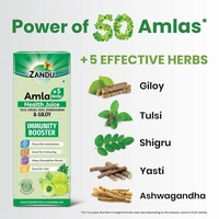 Zandu   Zandu Amla + 5 Herbs Health Juice | Ayurvedic Immunity Booster | Powerful Antioxidant | Good for Bones and Hair |No Added Sugar (1000ml) - 1000ml