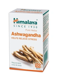 Himalaya Ashwagandha - 120 Tablets | Stress Relief | Rejuvenates Mind & Body | Improves Strength & Energy | General Wellness - 120 Tablets