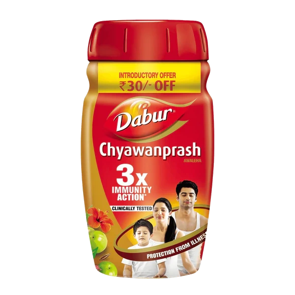Dabur Chyawanprash | 3X Immunity Action | Builds Strength, Stamina & Overall Health - 250 gm