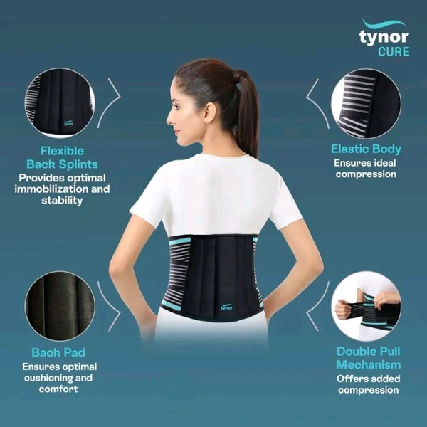 Tynor Lumbo Sacral Belt - Black, Extra Large