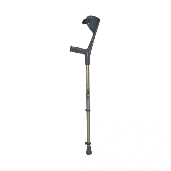 VISSCO Champ Max Elbow Crutch (Fixed Handle) for Physically Challenged | Light Weight & Adjustable Height