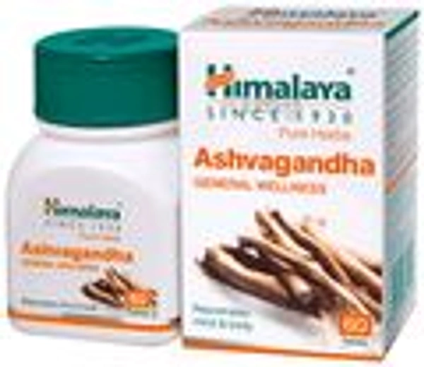 Himalaya Wellness Ashvagandha Tablet | Stress Relief Supplement | Rejuvenates Mind & Body - 120 Tablets