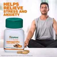 Himalaya Wellness Ashvagandha Tablet | Stress Relief Supplement | Rejuvenates Mind & Body - 60 Tablets