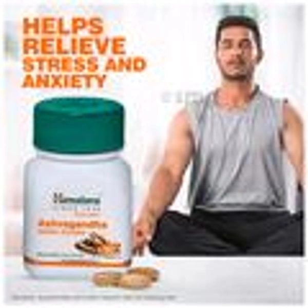 Himalaya Wellness Ashvagandha Tablet | Stress Relief Supplement | Rejuvenates Mind & Body - 120 Tablets