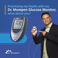 Dr Morepen Gluco One Bg 03 Blood Glucose Monitoring Sytem With 25 Test Strips
