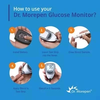 Dr Morepen Gluco One Bg 03 Blood Glucose Monitoring Sytem With 25 Test Strips
