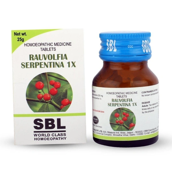 Rauvolfia Serpentina 1X - 25Gm