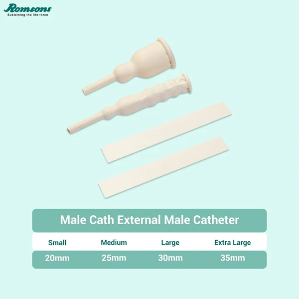 Romsons Male Cath External Male Catheter - Pack of 50, 25mm